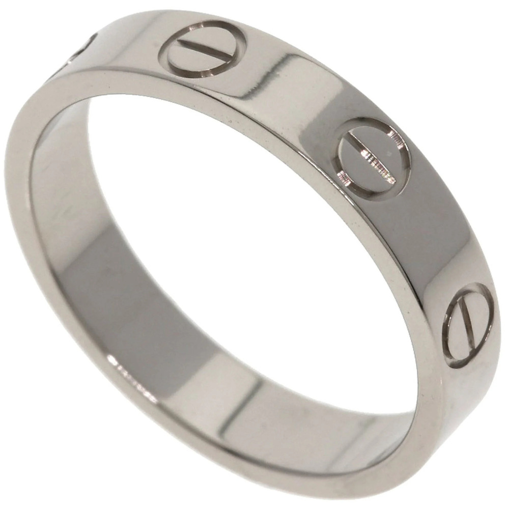 CARTIER 18k Silver Love Ring #49